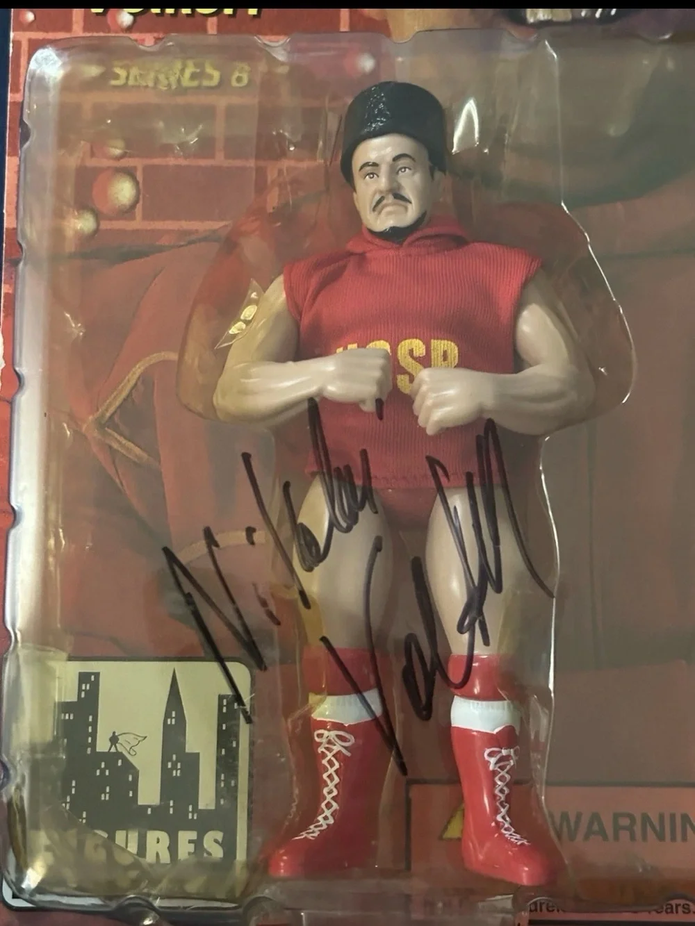 1999 Figures Toy Company Nikolai Volkoff Legends Wrestling Figure WWE Series 8